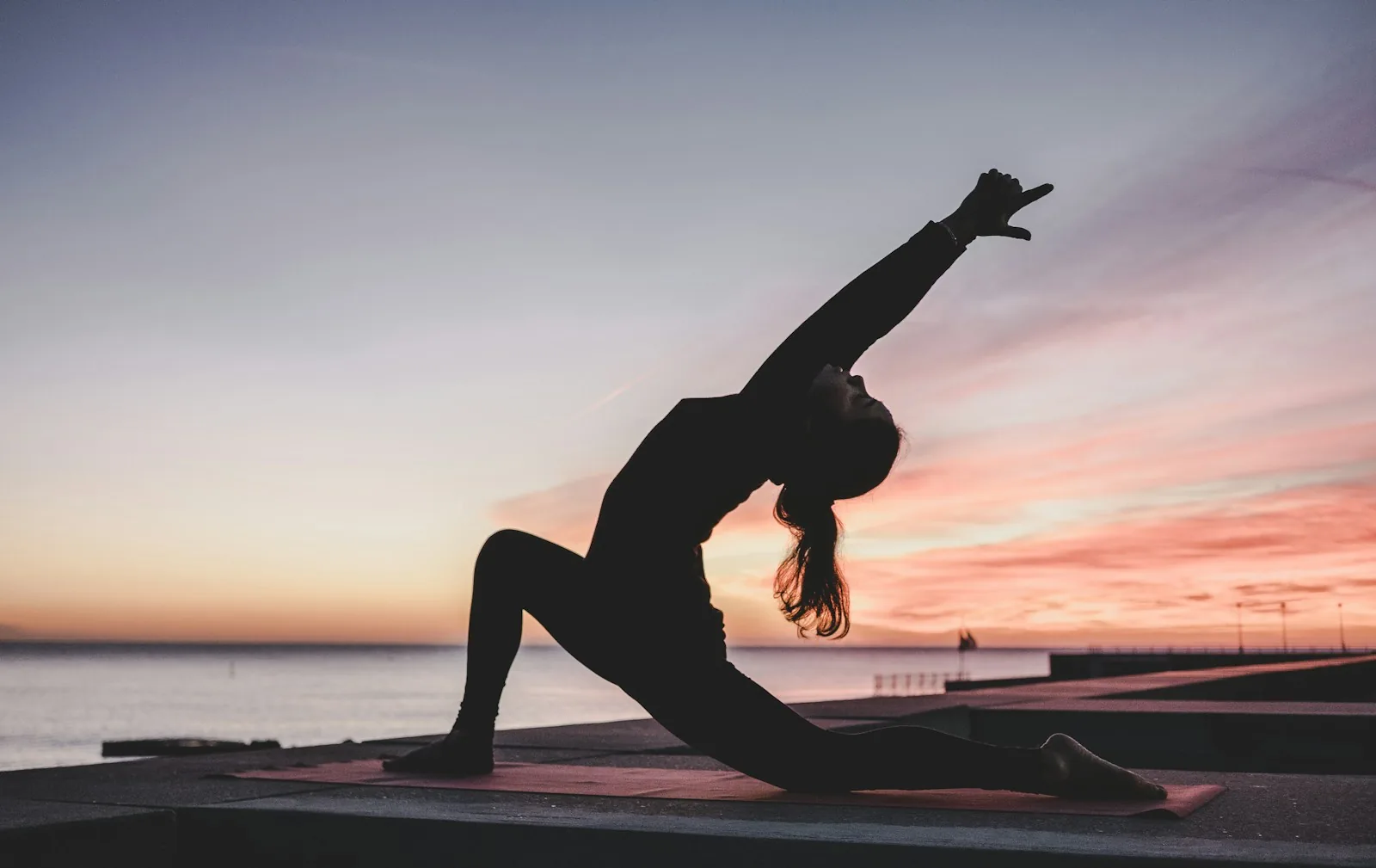 Peaceful wellness and yoga retreat setting